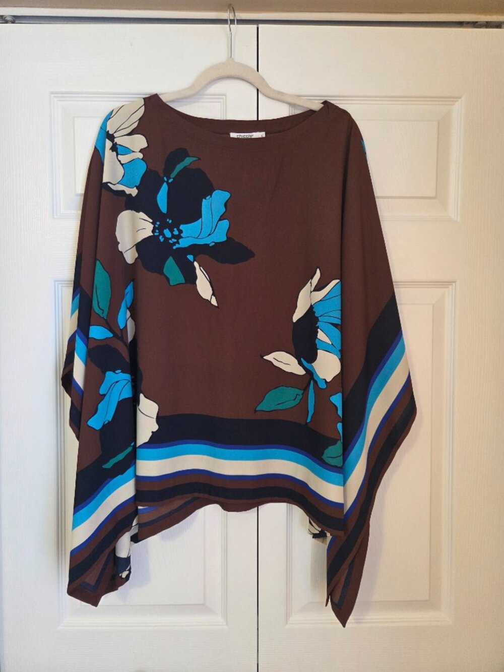 Chico's Angel sleeve / poncho style top size L/XL